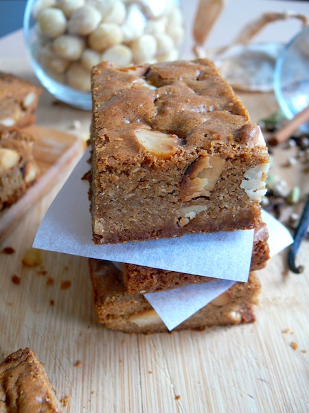 My Chai Tea Macadamia Brown Butter Blondies or how to get your whole ...