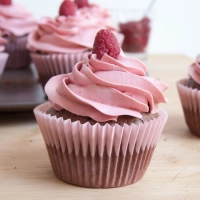 Raspberry Brownies Cupcakes / Cupcakes Brownies Framboise